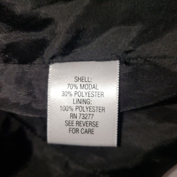 APT 19 Black Moto Jacket with Asymmetric Zip Front Size Petite XS - Picture 5 of 8